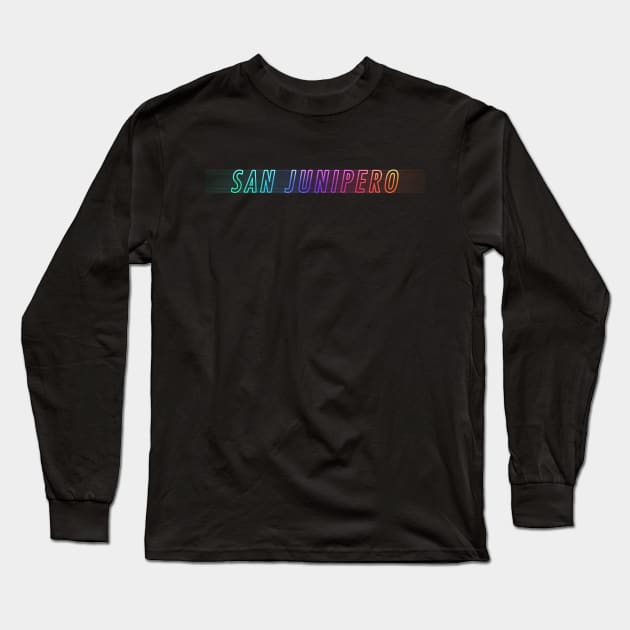 San Junipero Neon Long Sleeve T-Shirt by lukassfr
